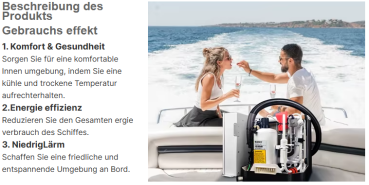 Marineklimaanlage, 16000 BTU,für Sportboote, kühlen und heizen !!!Speditionsversand!!!